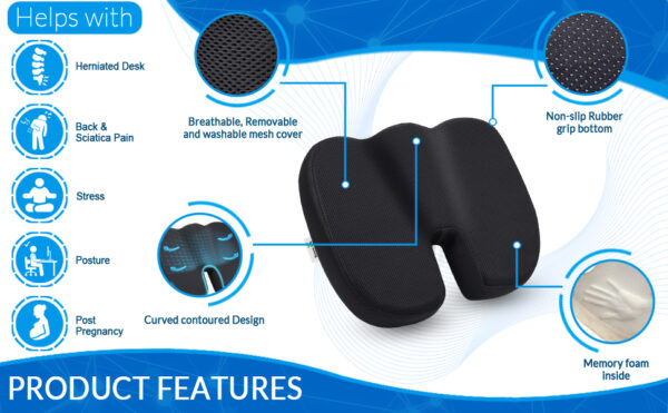 Orthopedic Memory Foam Cushion